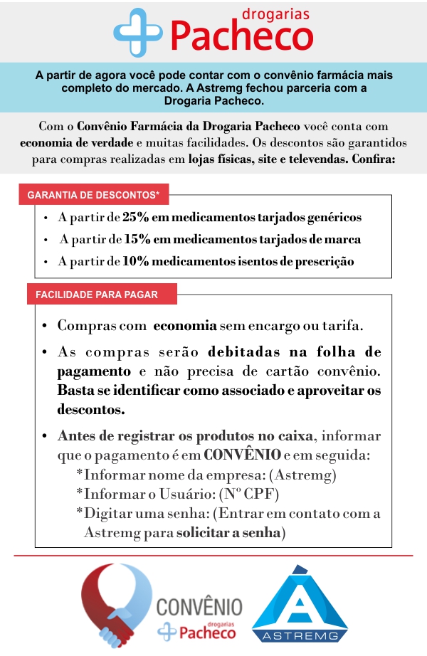 Convênio Drogaria Pacheco – Coopcorreios